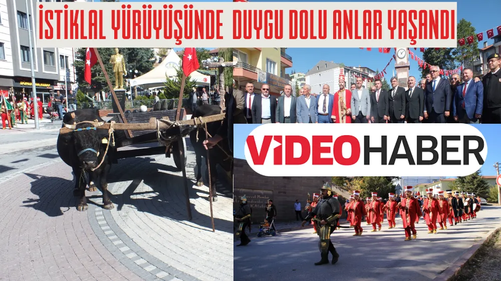 İSTİKLAL YÜRÜYÜŞÜNDE  DUYGU DOLU ANLAR YAŞANDI