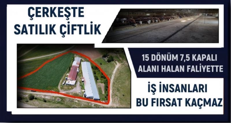 ÇERKEŞTE SATILIK ÇİFTLİK