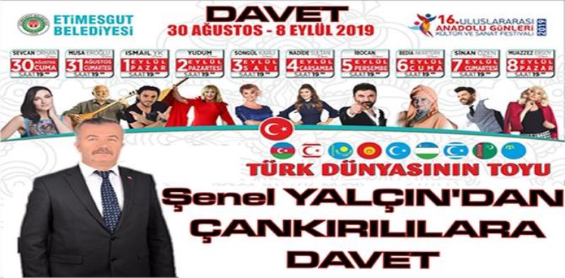 ŞENEL YALÇIN TÜM ÇANKIRILILARI TÜRK TOYUNA DAVET ETTİ